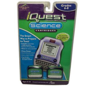 iQuest ~ Interactive "Science" Cartridges ~ Grades 6-8 ~ Ages 11-14 ~ Brand New